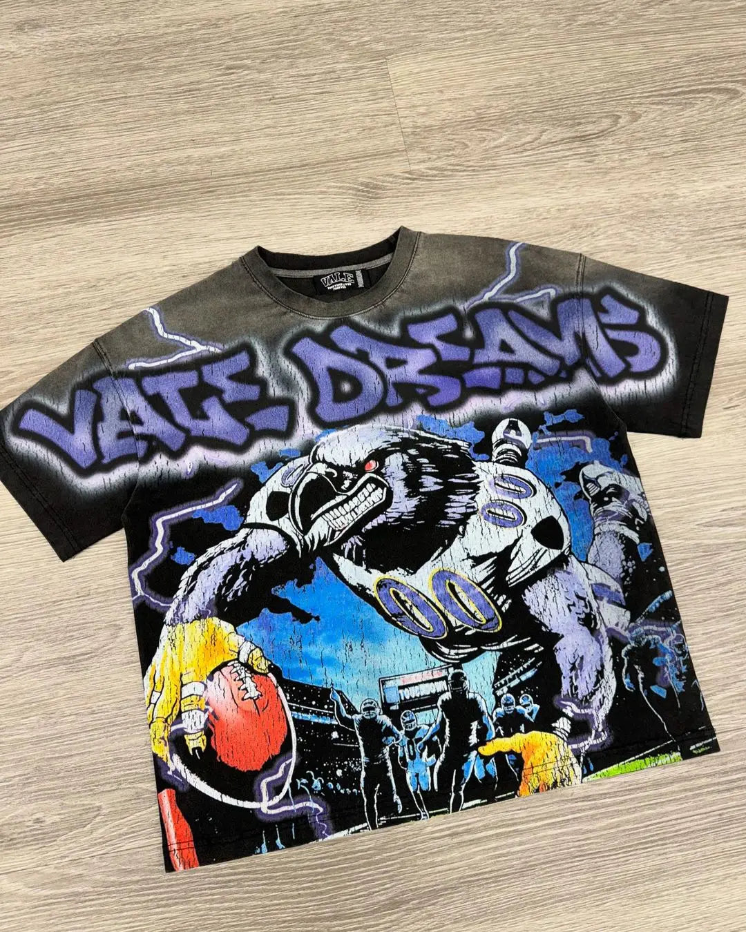 American vintage vale big graphic t shirts oversized y2k top harajuku gothic all cotton short sleeve t shirt men clothing